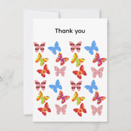 Cartão Thank you Flat Greeting Card