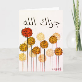 Cartão Thank You - JazakAllah