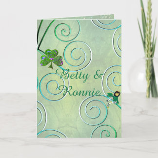 Cartão Thank you Leprechaun Folded Greeting Card