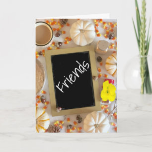 CARTÃO ***THANKFUL FOR FRIENDS*** AT THANKSGIVING