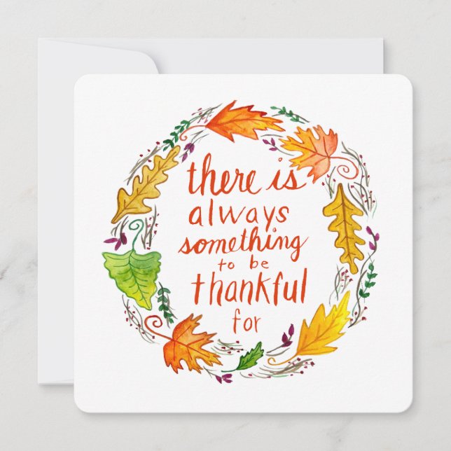 Cartão Thankful Greeting Card (Frente)