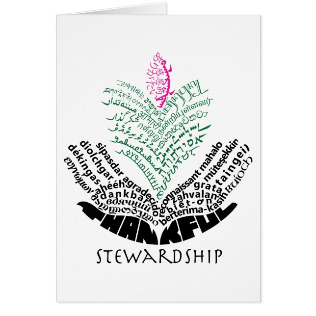 Cartão Thankful Stewardship Card - version 2 (Frente)