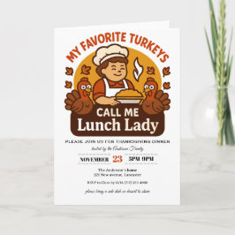 Cartão Thanksgiving Invitation Card