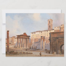 The Ancient Roman Forum (por Ippolito Caffi)
