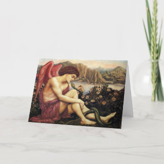 Cartão The Angel with the Serpent Fine Art Greetings Card