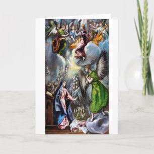 Cartão The Annunciation, El Greco