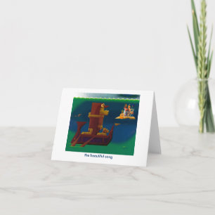 Cartão the beautiful song -notecard