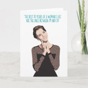 Cartão 'The best years' a funny female birthday card