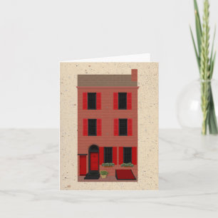 Cartão The Brownstone Blank Note Card