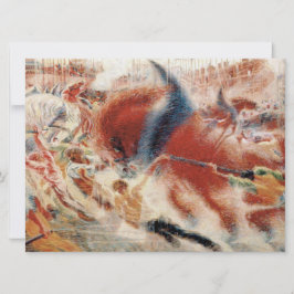 Cartão The City Rises (por Umberto Boccioni)