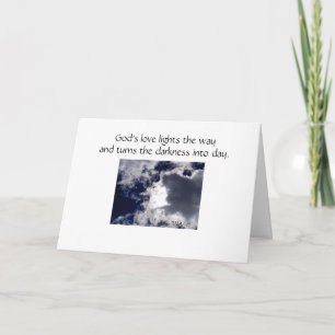 Cartão The clouds may cover the sky today - Sympathy Card
