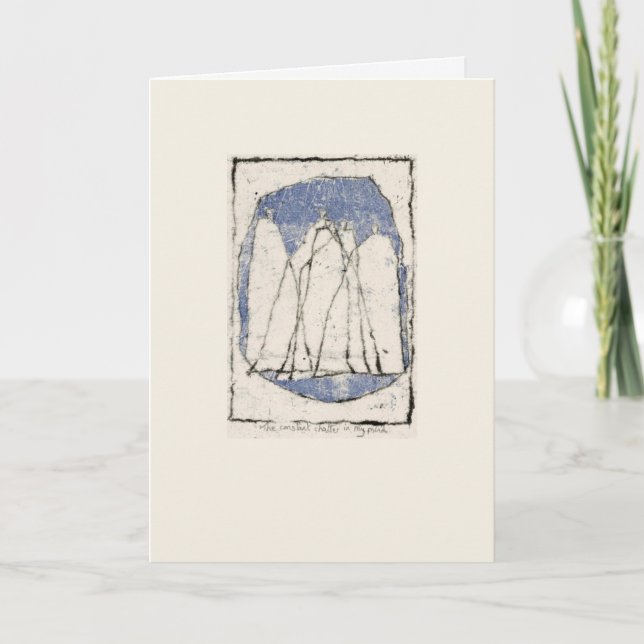 Cartão The constant chatter in my mind (Frente)