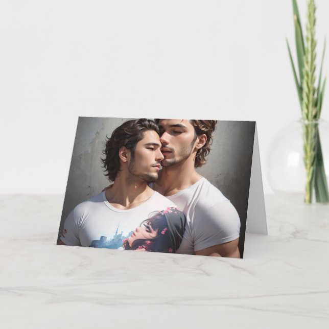 Cartão The Couple Gay Greetings Card (Frente)