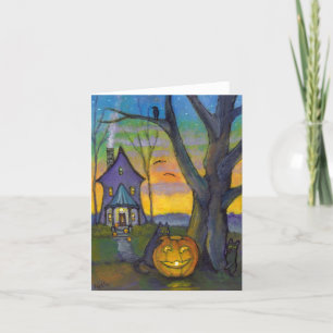 Cartão The Curious Pumpkin Cat Note Card