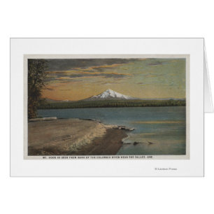Cartão The Dalles, Oregon - Mt. Hood do Columbia Rive