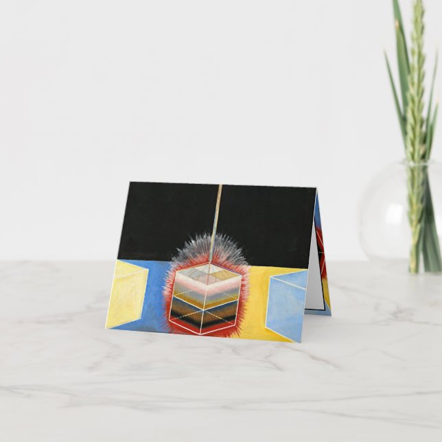 Cartão The Dove, 1915, por Hilma af Klint (Frente)