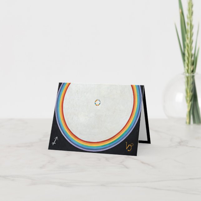 Cartão The Dove, No.14, por Hilma af Klint (Frente)