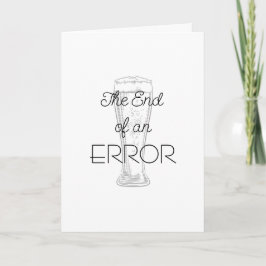 Cartão The End of an Error Beer Divorce Card