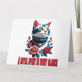 Cartão The Eyes of a Noble Feline