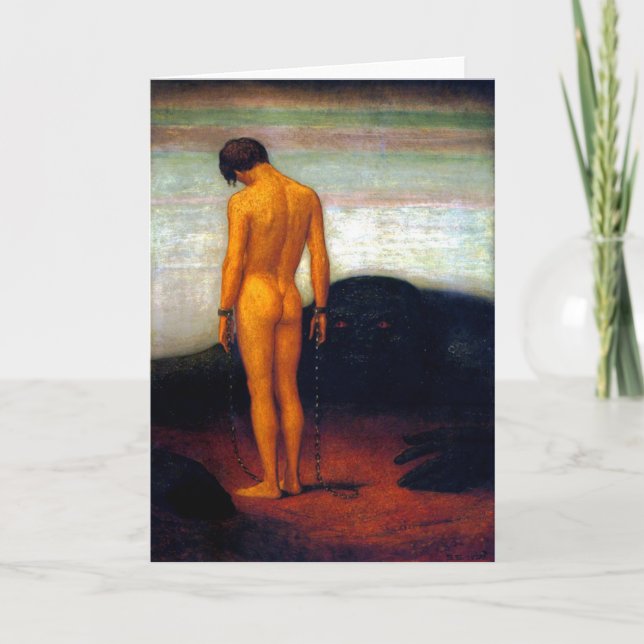 Cartão The Feeling of Dependence Fine Art Greetings Card (Frente)