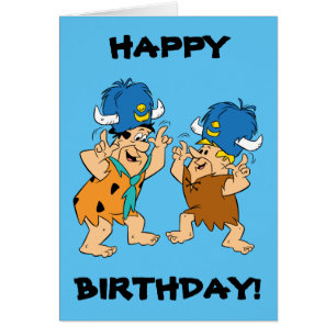 Cartão The Flintstones Fred & Barney Water Buffaloes