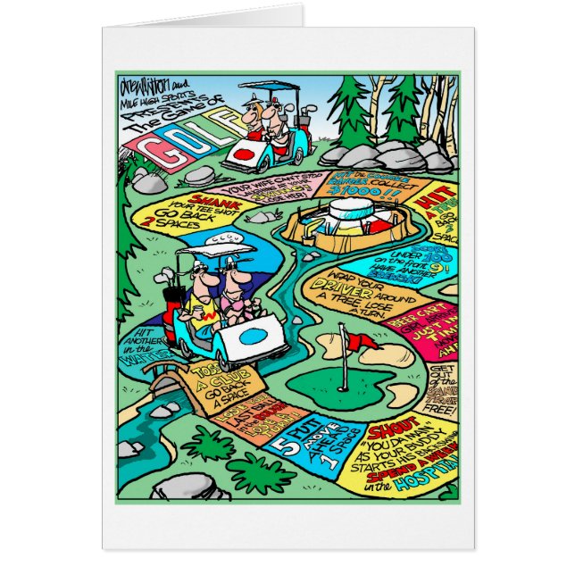 Cartão The Game do golfe (Frente)