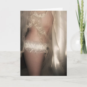 Cartão The Garter of the Bride Wedding Card