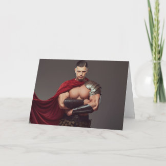 Cartão The Gladiator Gay Greetings Card