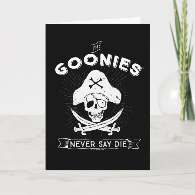 Cartão The Goonies "Never Say Die" Pirate Badge (Frente)