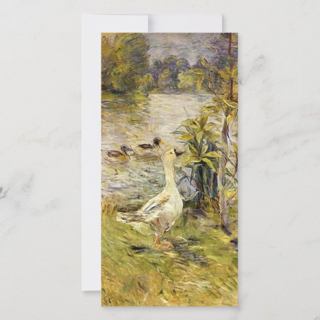 Cartão The Goose (por Berthe Morisot) (Frente)