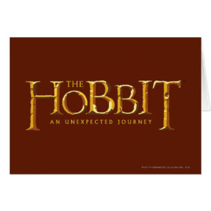 Cartão The Hobbit Logo Gold