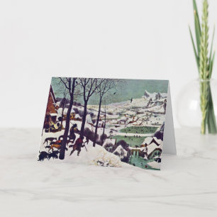 Cartão The Hunters In The Snow, By Bruegel D. Ä. Pieter