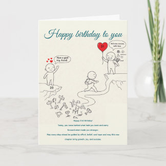 Cartão The Journey Continues,birthday