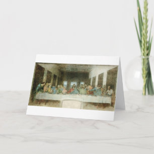 Cartão The Last Supper by Leonardo Da Vinci c. 1495-1498