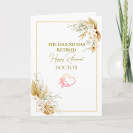 Cartão The Legend Has Retired Elegant Retirement