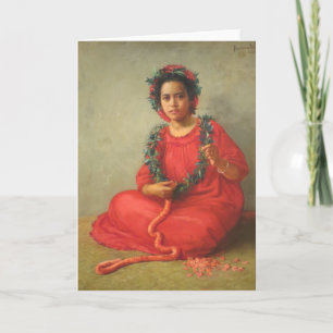 Cartão 'The Lei Maker' - Theodore Wores