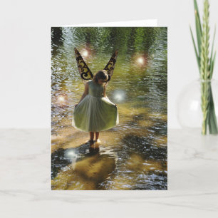Cartão The Little Green Fairy Greeting Card