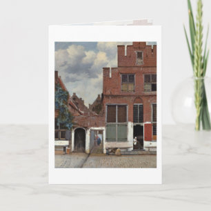 Cartão The Little Street By Johannes Vermeer