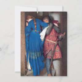 Cartão The Meeting on Turret Stairs (por F.W. Burton)