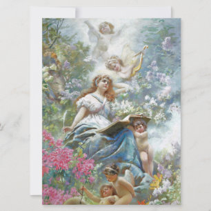 Cartão The Muse of Poesie (por Konstantin Makovsky)