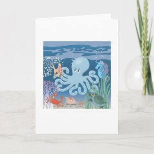 Cartão The Octopus greeting card