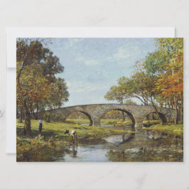Cartão The Old Bridge (por Theodore Robinson)