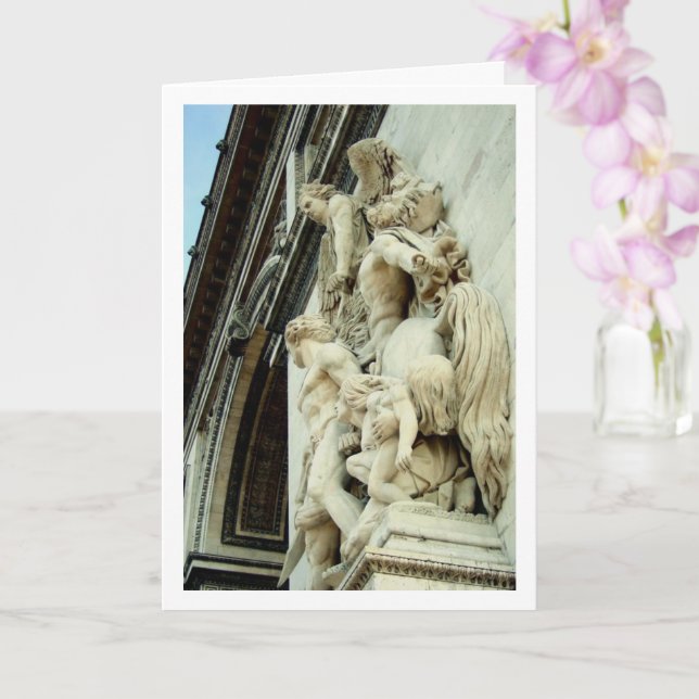 Cartão The Resistance, The Arc De Triomphe, Paris, França (Orquídea)