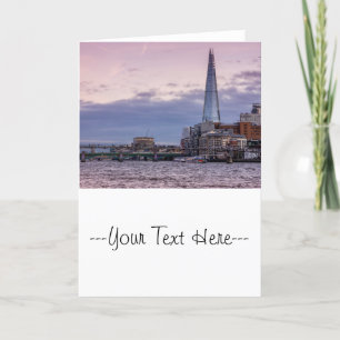 Cartão The Shard In The Night, London Reino Unido