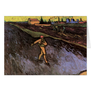 Cartão The Sower: Outsaias de Arles por Vincent van Gogh