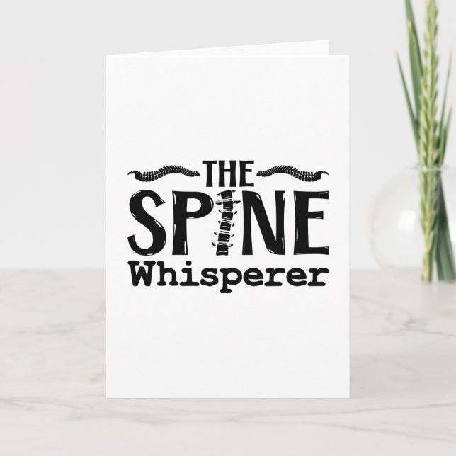 Cartão The Spine Whisperer Chiropractic Chiropractor (Frente)