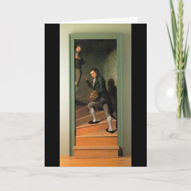 Cartão The Staircase Group, por Charles Willson Peale (Frente)
