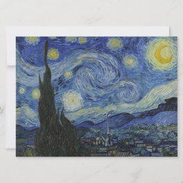 Cartão The Starry Night (Vincent van Gogh) (Famosa Arte)