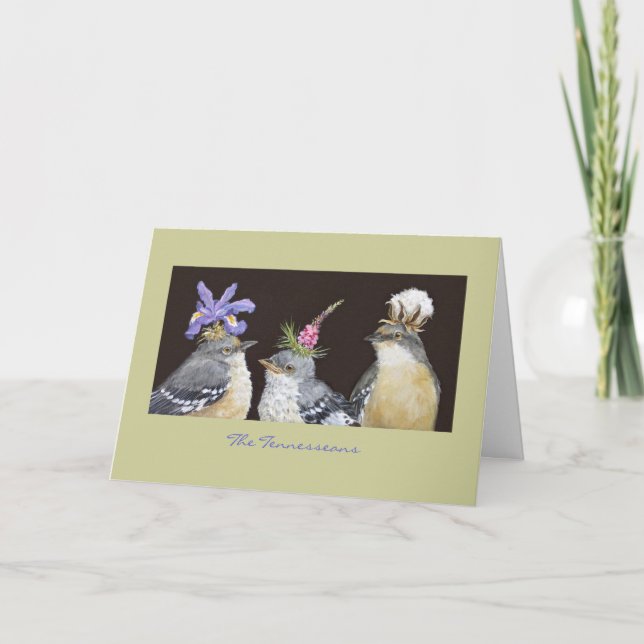 Cartão The Teneans (mockingbird card) (Frente)