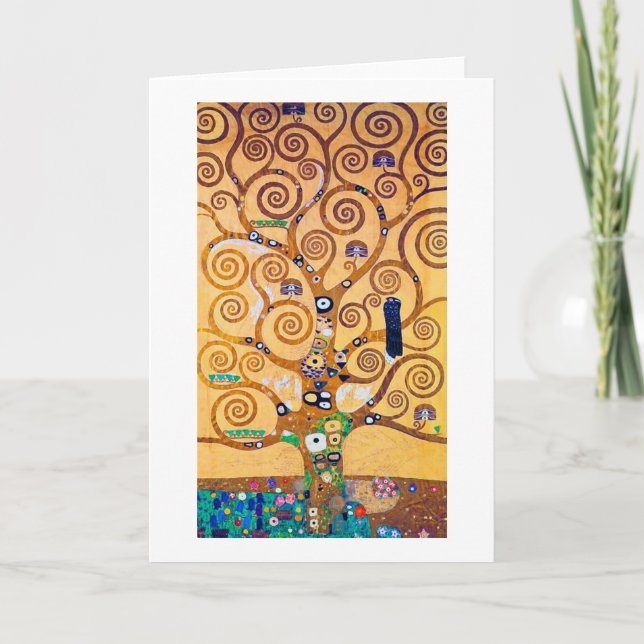 Cartão The Tree of Life (detalhe), Klimt (Frente)